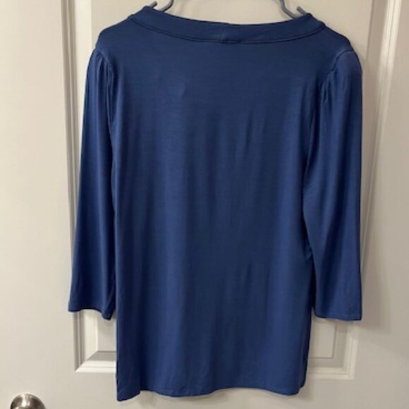 NWT WHBM Tie Neck Top Sz. Med White House Black Market - Picture 3 of 6